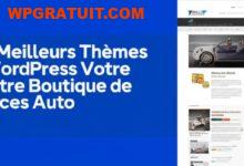 5 Meilleurs Thèmes WordPress Votre Boutique de Pièces Auto-wpgratuit.com